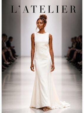 Elegant Custom Design Sleeveless Cream Wedding Gown and Gown-length Jacket